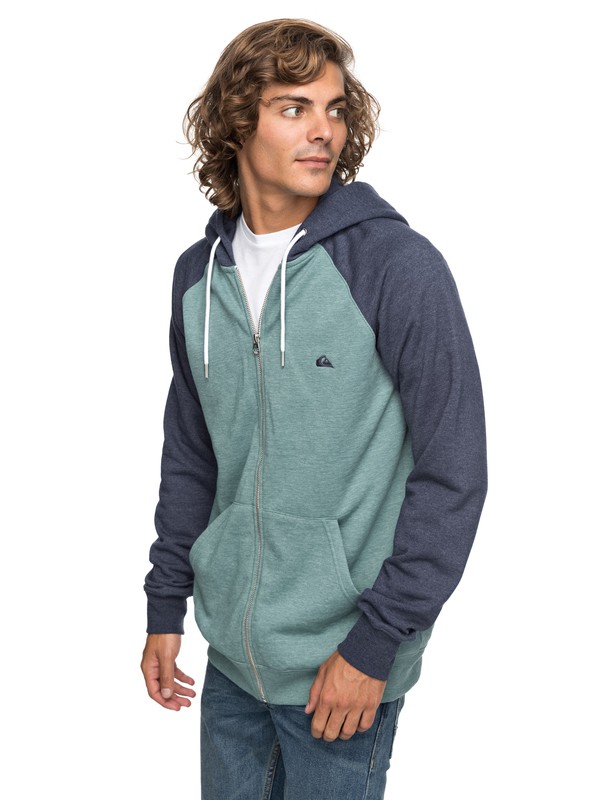 quiksilver, Everyday - Sweat à capuche zippé, TRELLIS HEATHER (bkwh) 0 Everyday - Sweat à capuche zippé Bleu EQYFT03429 Quiksilver