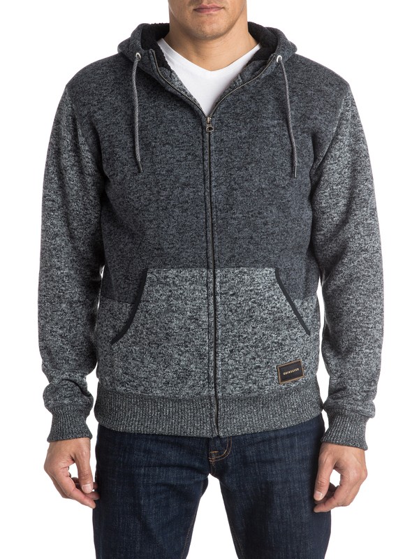 quiksilver, Keller Sherpa Zip-Up Hoodie, TARMAC (kta0) 0 Keller Sherpa Zip-Up Hoodie EQYFT03437 Quiksilver