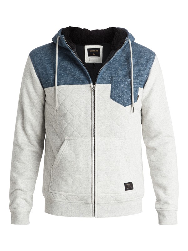quiksilver, Best Trip - Sweat à capuche matelassé zippé, DARK DENIM (brq0) 0 Best Trip - Sweat à capuche matelassé zippé EQYFT03438 Quiksilver