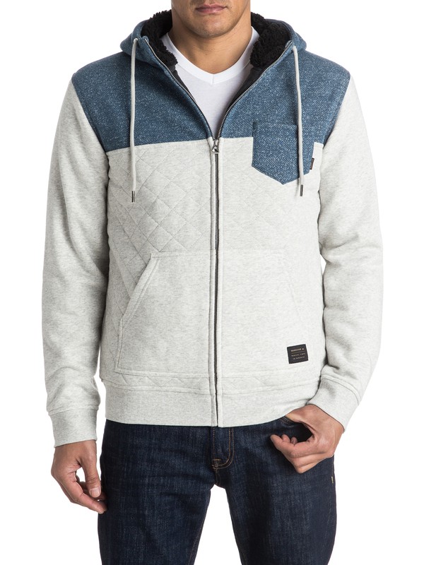 quiksilver, Best Trip - Sweat à capuche matelassé zippé, DARK DENIM (brq0) 0 Best Trip - Sweat à capuche matelassé zippé EQYFT03438 Quiksilver