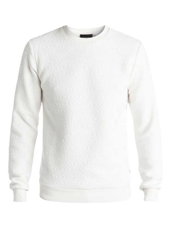 quiksilver, Up For Grabs - Sweat matelassé, SNOW WHITE (wbk0) 0 Up For Grabs - Sweat matelassé Blanc EQYFT03461 Quiksilver