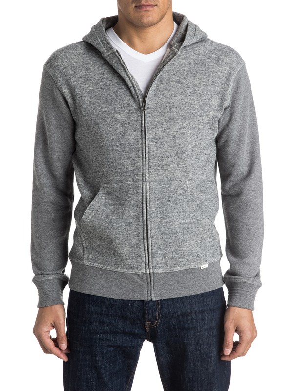 quiksilver, The Mixed - Sweat à capuche zippé, LIGHT GREY HEATHER (sgrh) 0 The Mixed - Sweat à capuche zippé EQYFT03472 Quiksilver