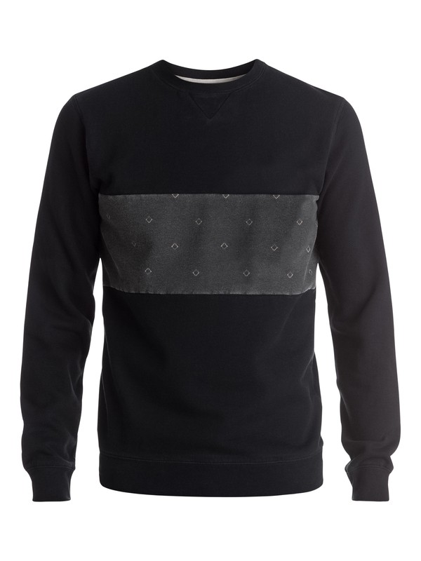 quiksilver, Strange Night - Sweat, BLACK (kvj0) 0 Strange Night - Sweat Noir EQYFT03474 Quiksilver