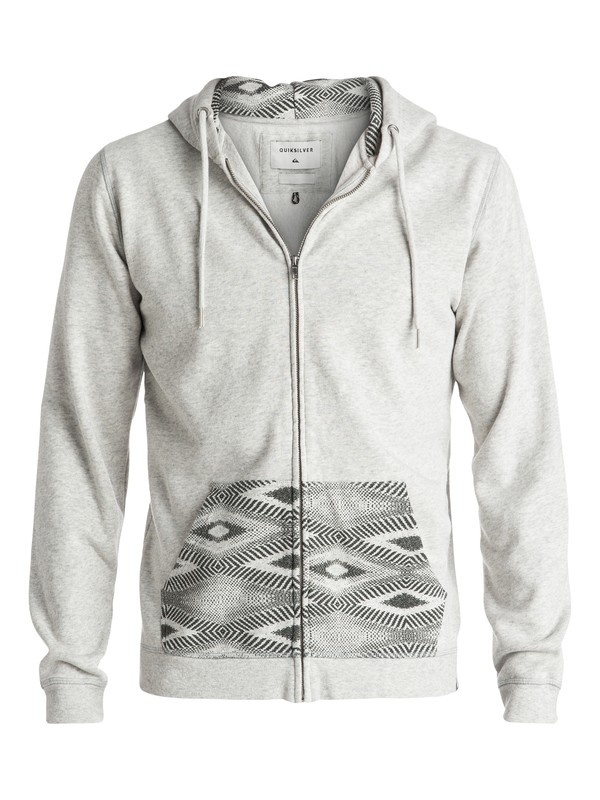 quiksilver, Decided Fate - Sweat à capuche zippé, LIGHT GREY HEATHER (sgrh) 0 Decided Fate - Sweat à capuche zippé Gris EQYFT03475 Quiksilver