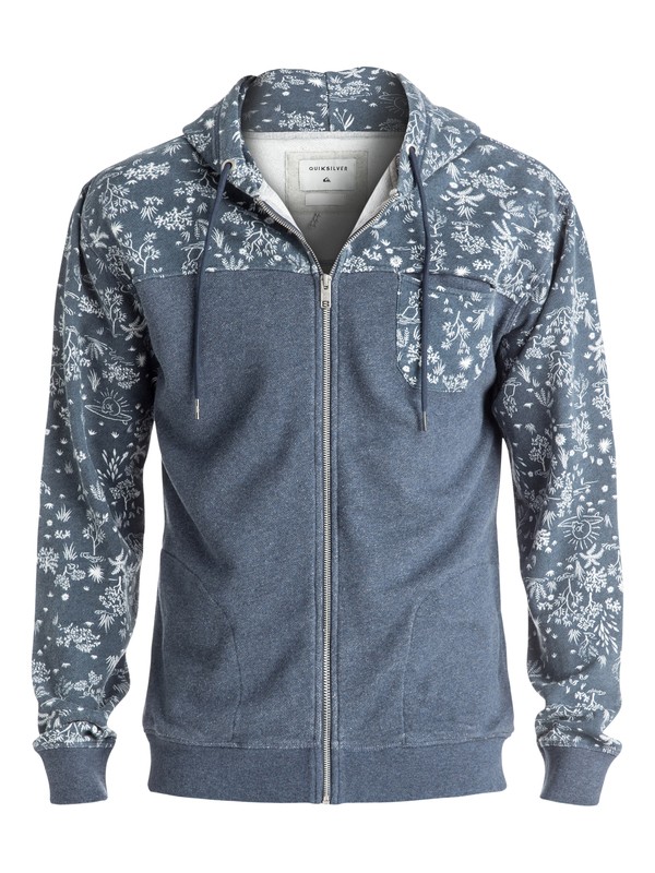 quiksilver, Cyclops - Sweat à capuche zippé, NAVY BLAZER HEATHER (byjh) 0 Cyclops - Sweat à capuche zippé Bleu EQYFT03547 Quiksilver