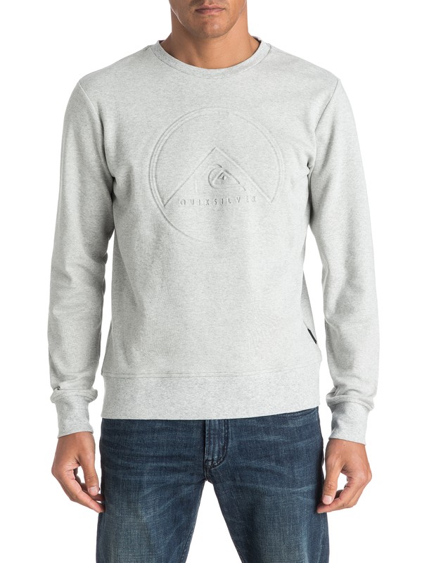 quiksilver, Ohsee - Sweat, LIGHT GREY HEATHER (lgh) 0 Ohsee - Sweat EQYFT03549 Quiksilver