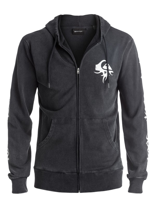 quiksilver, Double Take Zip Hoodie, BLACK (kvj0) 0 Double Take Zip Hoodie EQYFT03571 Quiksilver