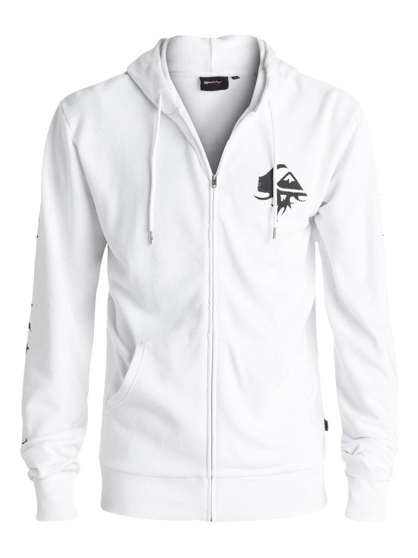 quiksilver, Double Take - Sweat à capuche zippé, WHITE (wbb0) 0 Double Take - Sweat à capuche zippé Blanc EQYFT03571 Quiksilver