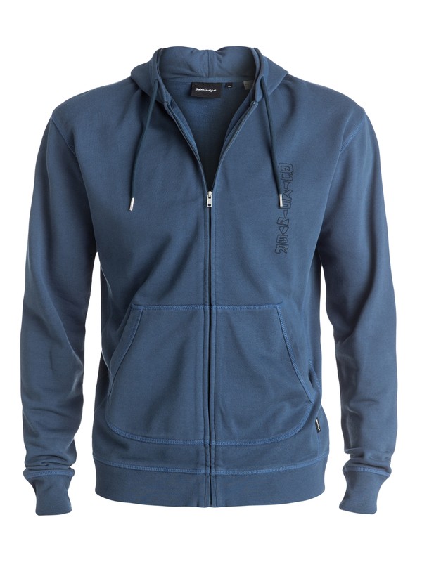 quiksilver, Scattered - Sweat à capuche zippé, DARK DENIM (brq0) 0 Scattered - Sweat à capuche zippé Bleu EQYFT03575 Quiksilver
