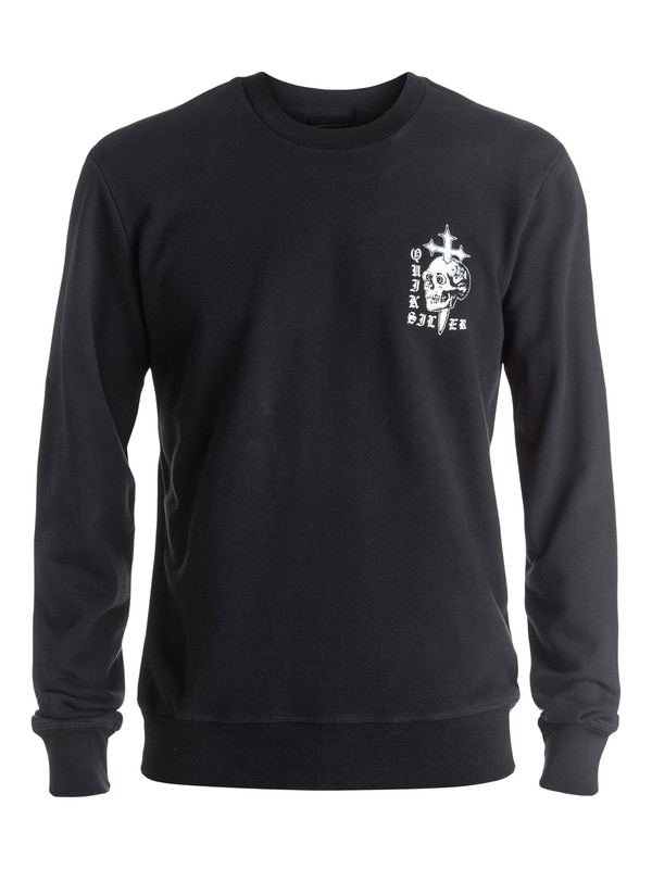 quiksilver, Skull Cross - Sweat, BLACK (kvj0) 0 Skull Cross - Sweat Noir EQYFT03576 Quiksilver