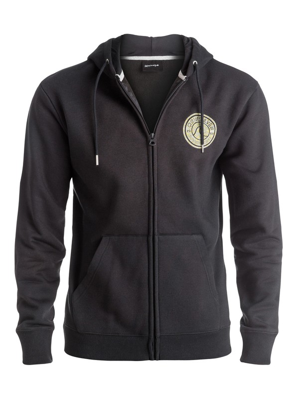 quiksilver, Zing Zang - Sweat à capuche zippé, TARMAC (kta0) 0 Zing Zang - Sweat à capuche zippé Noir EQYFT03583 Quiksilver