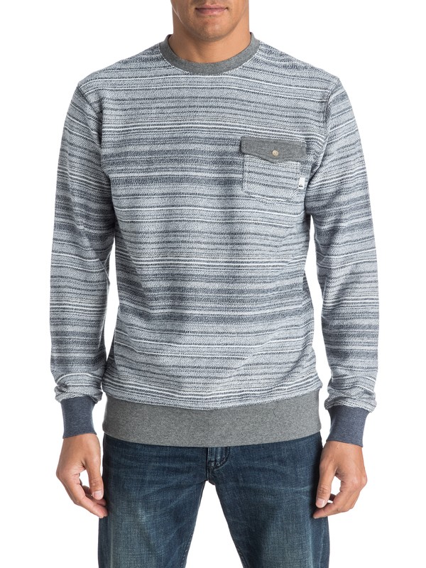 quiksilver, Carson Threes - Sweat, MEDIUM GREY HEATHER (kpwh) 0 Carson Threes - Sweat EQYFT03586 Quiksilver