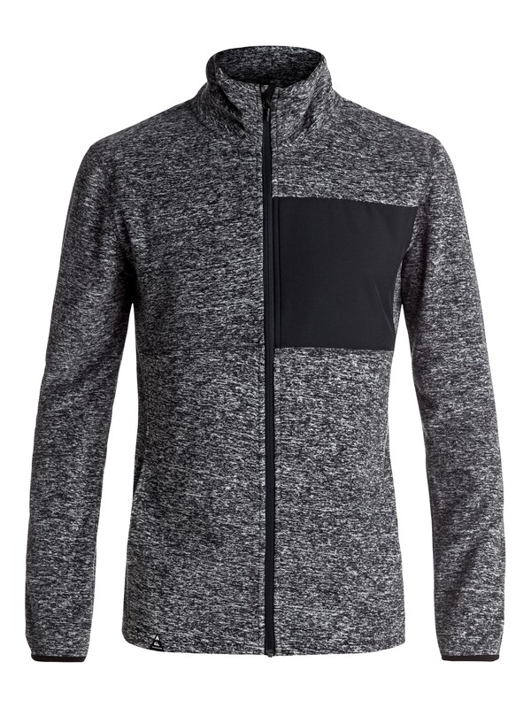 quiksilver, Butter - Polaire technique, GREY HEATHER (kpgh) 0 Butter - Polaire technique Noir EQYFT03628 Quiksilver