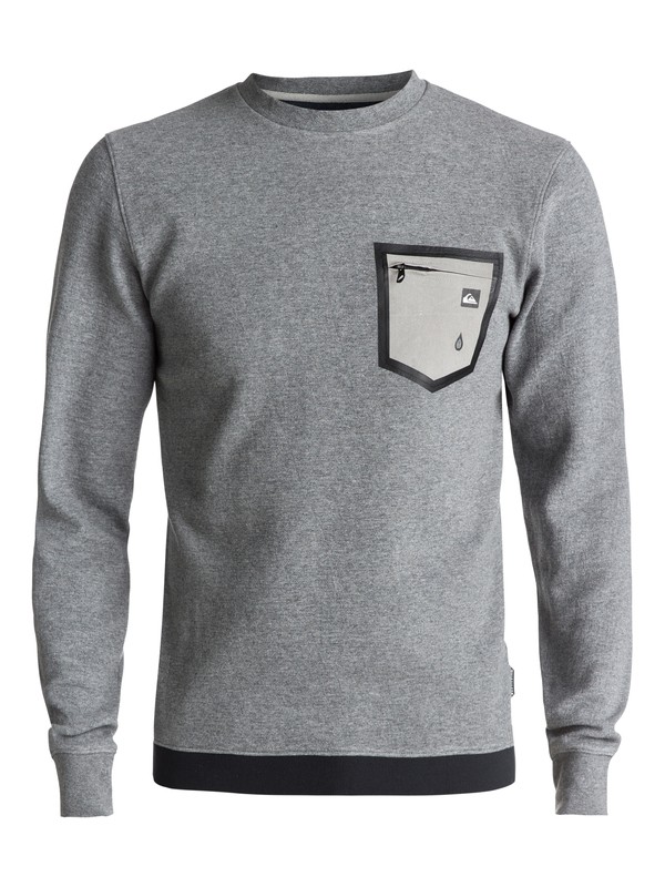 0 Kurow - Technical Sweatshirt Gray EQYFT03665 Quiksilver