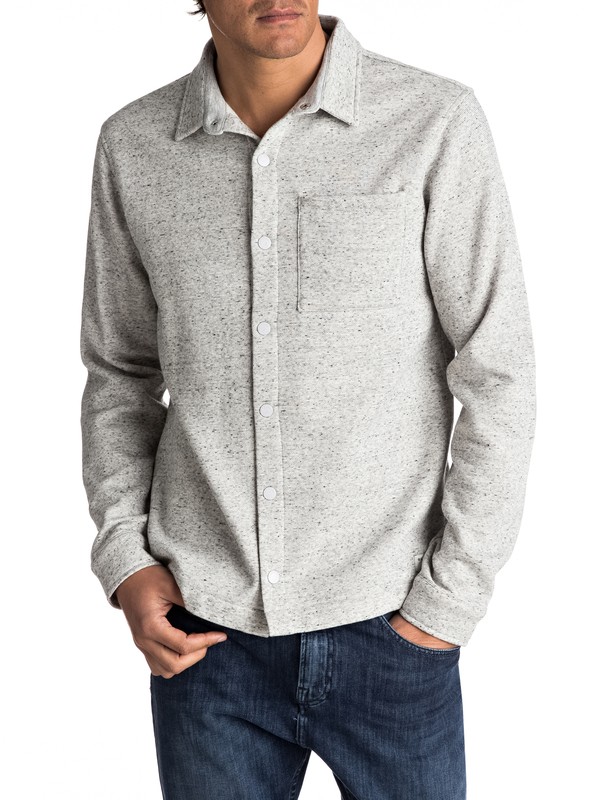quiksilver, Hozy Witt - Chemise à manches longues, LIGHT GREY HEATHER (sgrh) 0 Hozy Witt - Chemise à manches longues EQYFT03672 Quiksilver