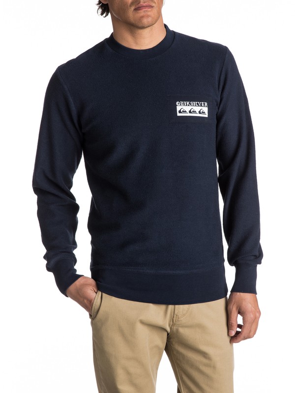 quiksilver, Spray Daze Sweatshirt, NAVY BLAZER (byj0) 0 Spray Daze Sweatshirt Blue EQYFT03680 Quiksilver