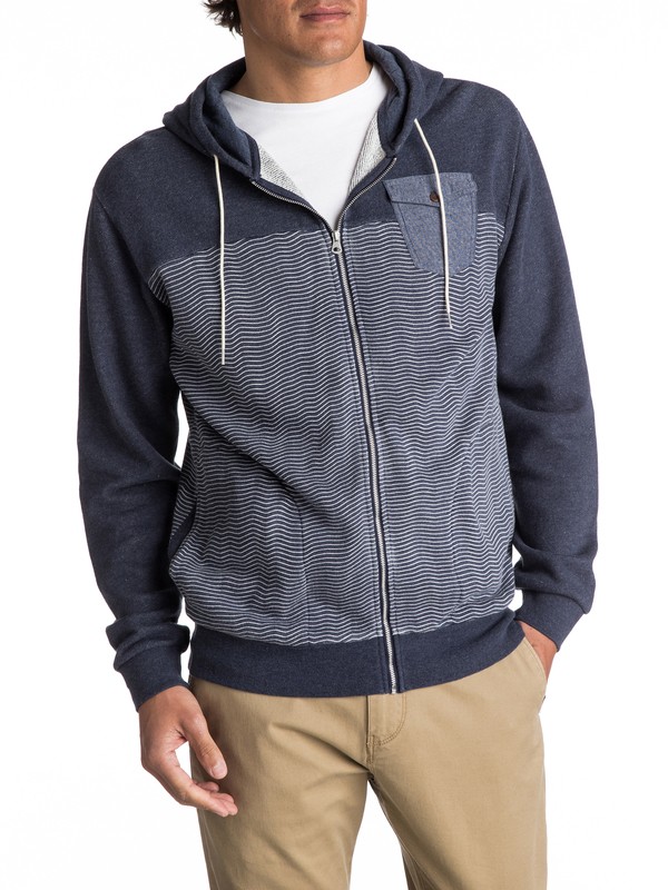 quiksilver, Mahatao - Sweat à capuche zippé, NAVY BLAZER HEATHER (byjh) 0 Mahatao - Sweat à capuche zippé EQYFT03685 Quiksilver