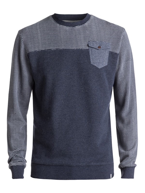 quiksilver, Mahatao - Sweatshirt, NAVY BLAZER HEATHER (byjh) 0 Mahatao - Sweatshirt Blue EQYFT03686 Quiksilver