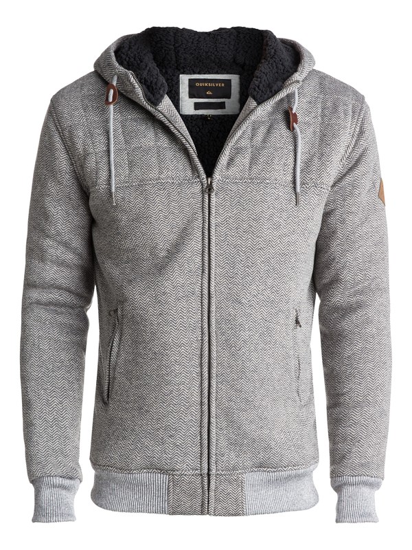 0 Cypress Snap - Zip-Up Jacket Gray EQYFT03697 Quiksilver