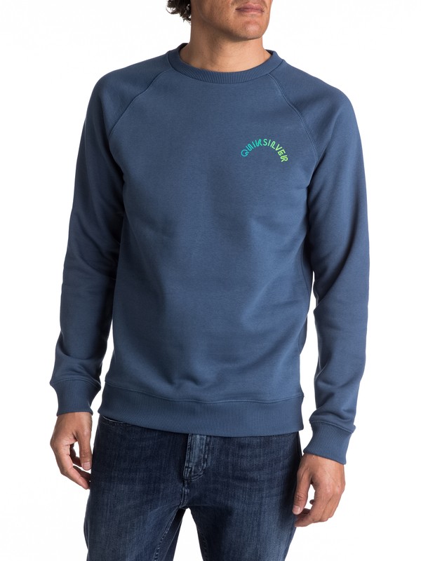 quiksilver, Original Blend - Sweat, DARK DENIM (brq0) 0 Original Blend - Sweat EQYFT03699 Quiksilver