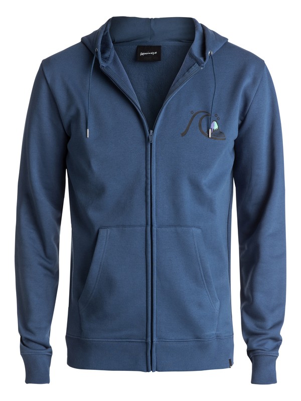 0 Never Say Dye - Zip-Up Hoodie Blue EQYFT03700 Quiksilver