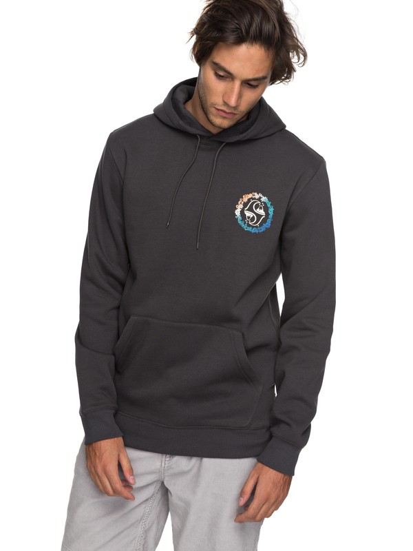 quiksilver, Authorized Dealers 1 Hoodie, TARMAC (kta0) 0 Authorized Dealers 1 Hoodie Black EQYFT03748 Quiksilver