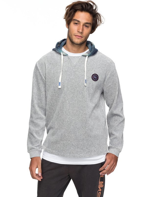 quiksilver, Diamond Tail - Haut à capuche après surf, LIGHT GREY HEATHER (sjsh) 0 Diamond Tail - Haut à capuche après surf Gris EQYFT03750 Quiksilver