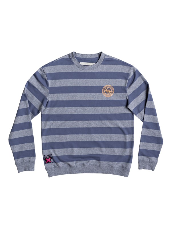 quiksilver, Sunboard - Sweat, VINTAGE INDIGO SUNBOARD (byl3) 0 Sunboard - Sweat Bleu EQYFT03756 Quiksilver
