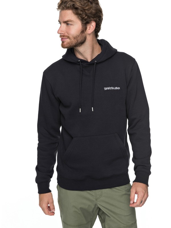 quiksilver, Critical Dates Hoodie, BLACK (kvj0) 0 Critical Dates Hoodie Black EQYFT03758 Quiksilver