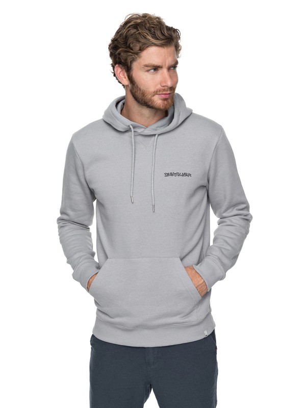 quiksilver, Critical Dates Hoodie, SLEET (szp0) 0 Critical Dates Hoodie Grey EQYFT03758 Quiksilver
