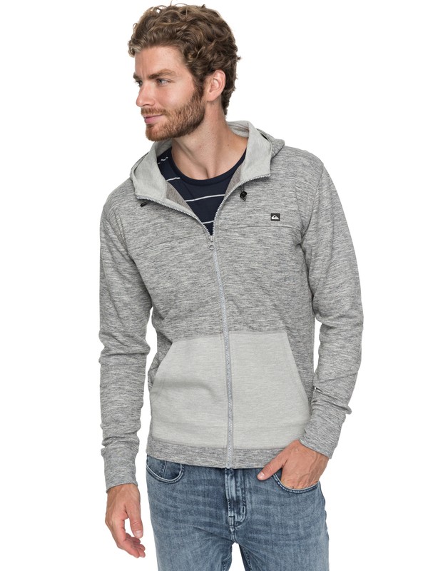 quiksilver, Airdrove - Sweat à capuche zippé, MEDIUM GREY HEATHER (kpvh) 0 Airdrove - Sweat à capuche zippé Noir EQYFT03762 Quiksilver