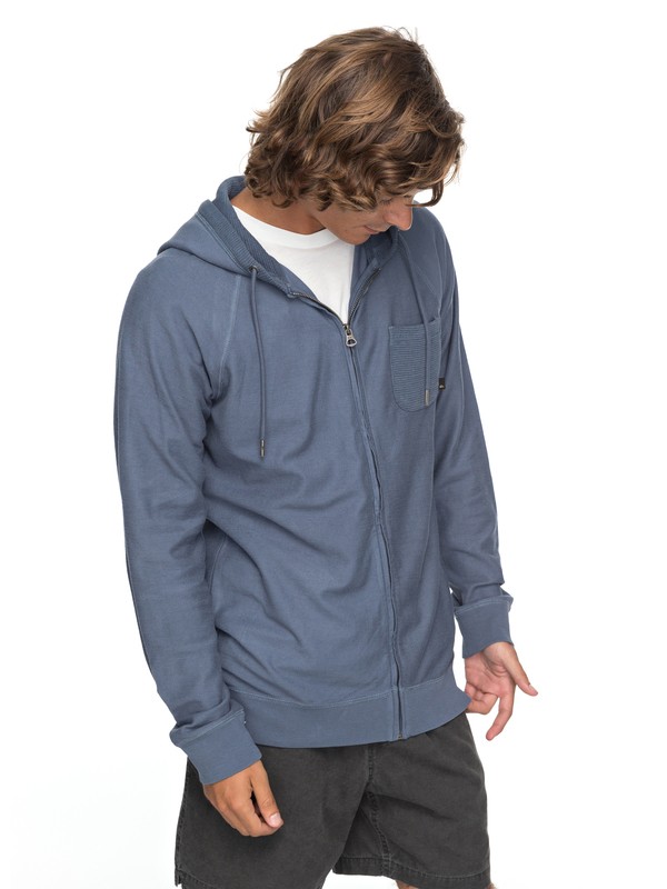 quiksilver, Baao Zip Zip-Up Hoodie, VINTAGE INDIGO (byl0) 0 Baao Zip Zip-Up Hoodie Blue EQYFT03766 Quiksilver