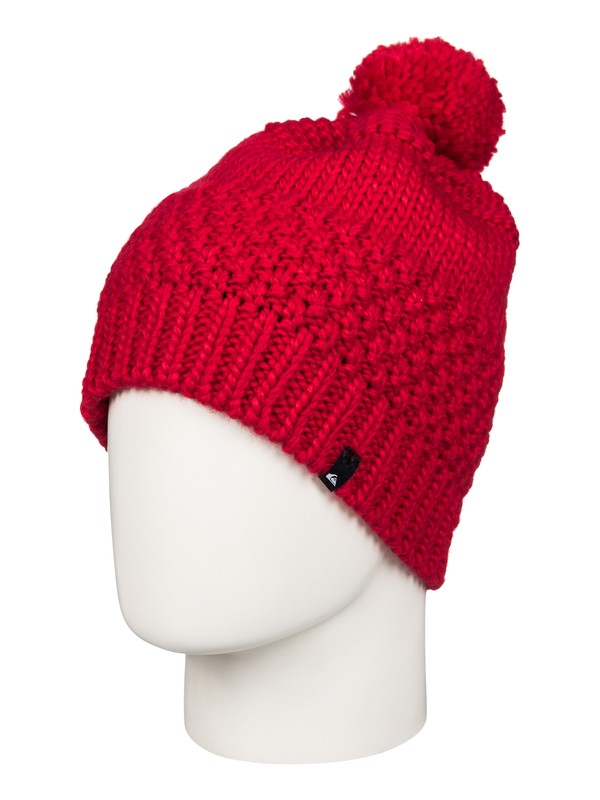 quiksilver, Planter - Bonnet à pompon, RACING RED (rqr0) 0 Planter - Bonnet à pompon Rouge EQYHA03032 Quiksilver