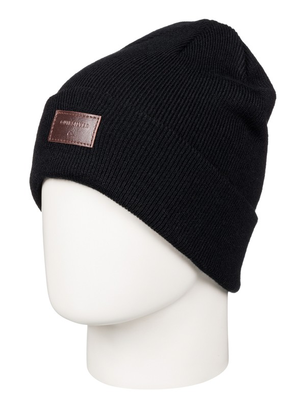 quiksilver, Шапка мужская с отворотом Brigade, BLACK (kvj0) 0 Шапка мужская с отворотом Brigade Черный EQYHA03038 Quiksilver