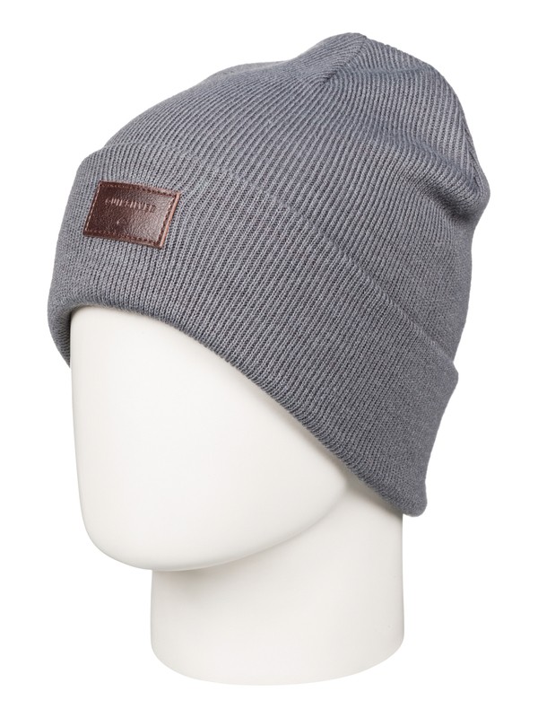 quiksilver, Шапка мужская с отворотом Brigade, QUIET SHADE (kze0) 0 Шапка мужская с отворотом Brigade Черный EQYHA03038 Quiksilver