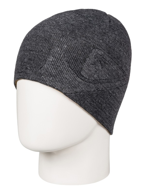 quiksilver, M&W - Wendbares-Beanie, BLACK HEATHER (kvjh) 0 M&W - Wendbares-Beanie Schwarz EQYHA03070 Quiksilver