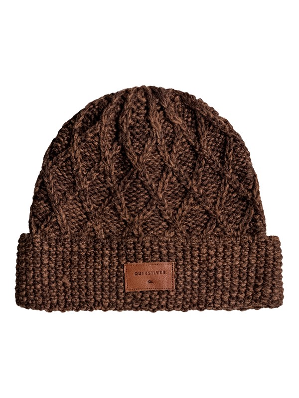 quiksilver, Performed Interest Beanie, BEAR (cqf0) 0 Performed Interest Beanie Brown EQYHA03096 Quiksilver