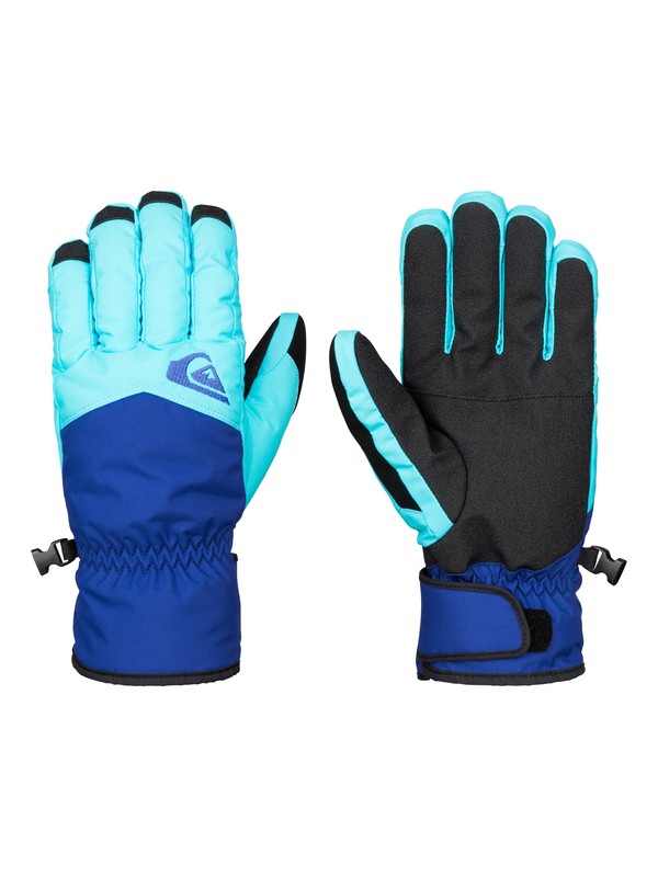 quiksilver, Сноубордические перчатки Cross, BLUE FISH (bgz0) 0 Сноубордические перчатки Cross EQYHN03051 Quiksilver