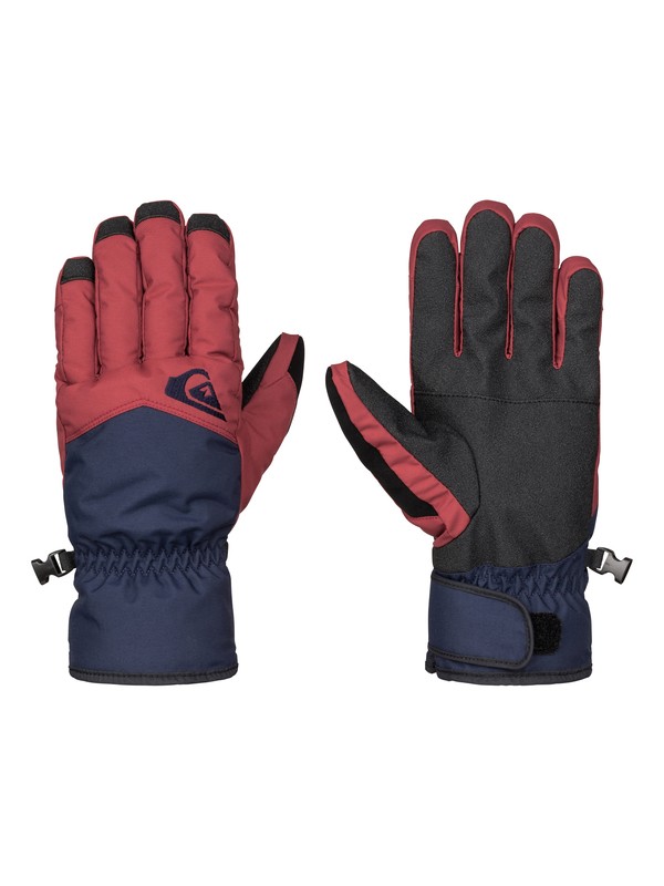 quiksilver, Сноубордические перчатки Cross, POMEGRANATE (rzg0) 0 Сноубордические перчатки Cross Красный EQYHN03051 Quiksilver