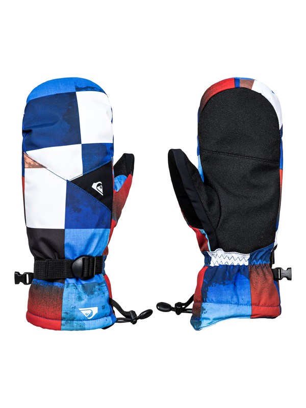 quiksilver, Mission - Snowboard/Ski Mittens, BLUE RED ICEY CHECK (nms6) 0 Mission - Snowboard/Ski Mittens Orange EQYHN03078 Quiksilver