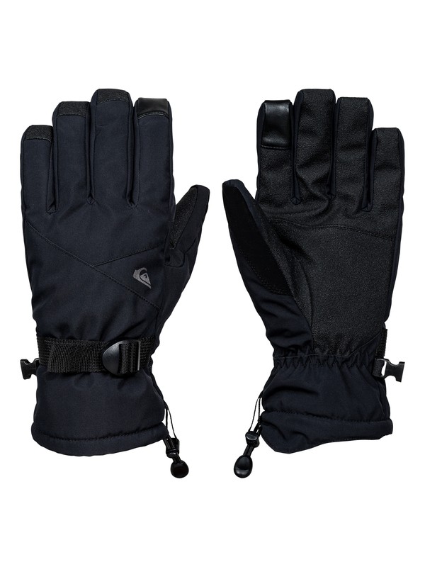 quiksilver, Mission Gloves, BLACK (kvj0) 0 Mission Gloves Black EQYHN03079 Quiksilver