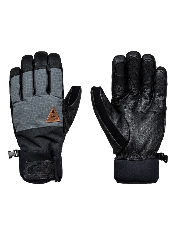 quiksilver, Squad Gloves, BLACK (kvj0) 0 Squad Gloves Black EQYHN03087 Quiksilver