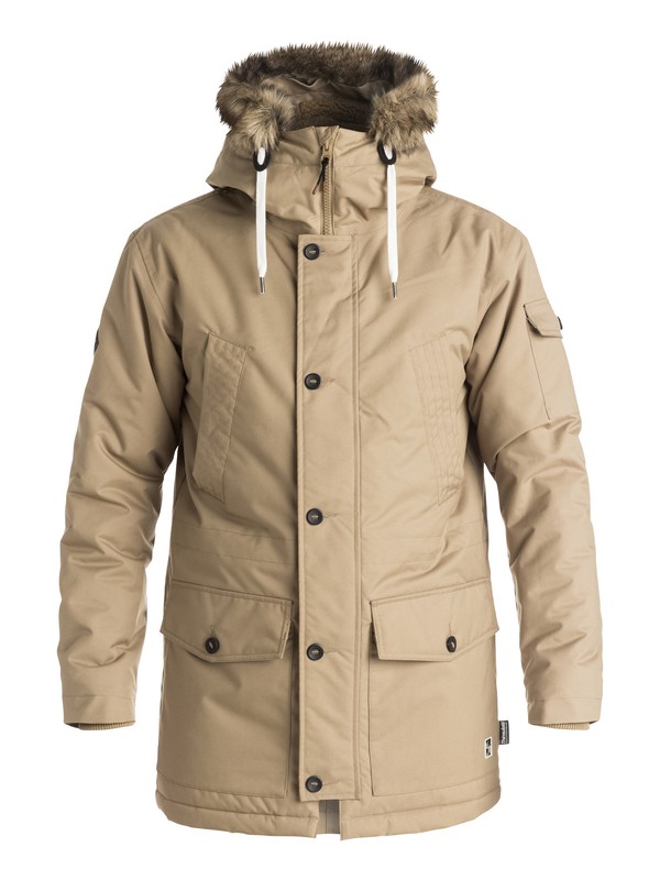 quiksilver, Зимняя мужская парка Ferris, ELMWOOD (tmp0) 0 Зимняя мужская парка Ferris Бежевый EQYJK03215 Quiksilver