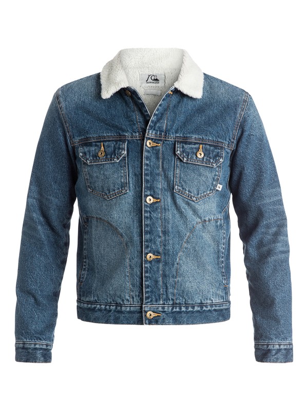 quiksilver, Siberian - Veste en jean, MEDIUM BLUE (bygw) 0 Siberian - Veste en jean EQYJK03223 Quiksilver