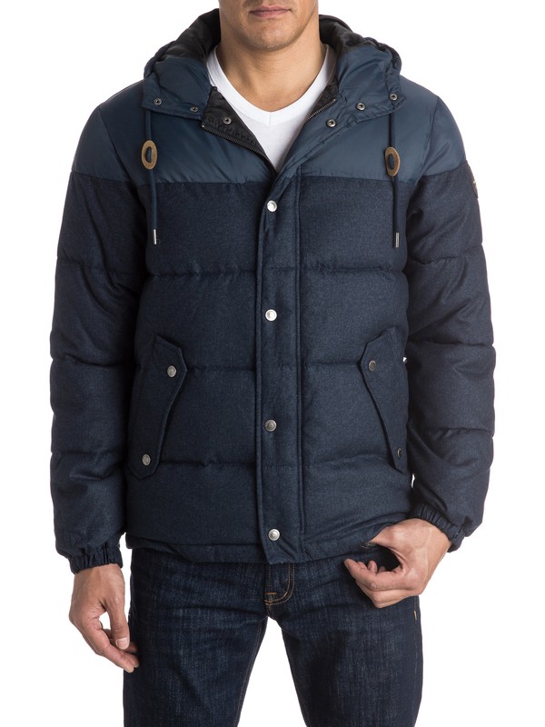 quiksilver, Woolmore - Doudoune, NAVY BLAZER HEATHER (byjh) 0 Woolmore - Doudoune EQYJK03228 Quiksilver