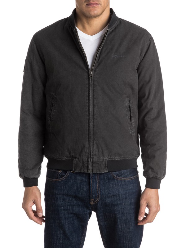 quiksilver, Deny All Bomber Jacket, TARMAC (kta0) 0 Deny All Bomber Jacket EQYJK03244 Quiksilver