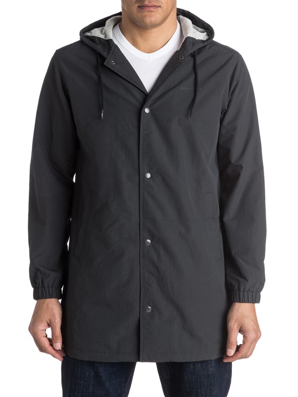 quiksilver, Tricky Nation Long Coach Jacket, TARMAC (kta0) 0 Tricky Nation Long Coach Jacket EQYJK03248 Quiksilver