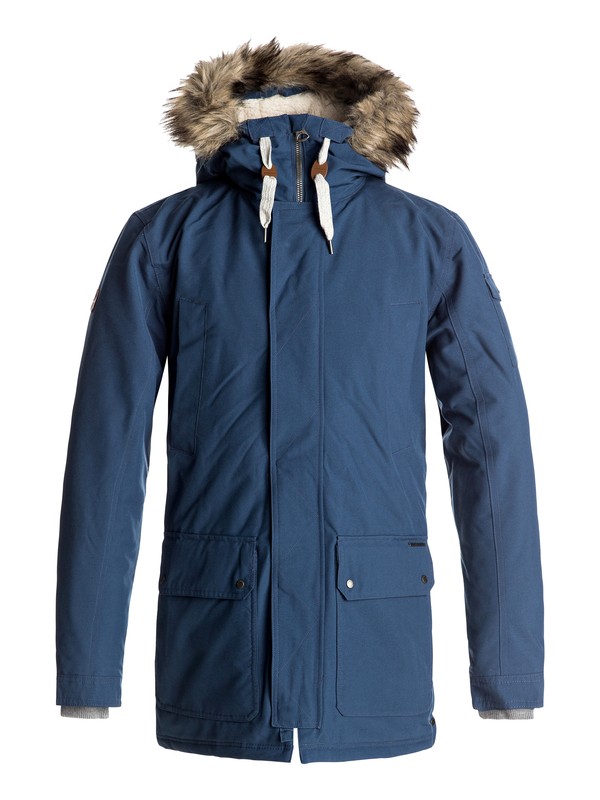 quiksilver, Ferris - Waterproof Parka Jacket, DARK DENIM (brq0) 0 Ferris - Waterproof Parka Jacket Blue EQYJK03332 Quiksilver