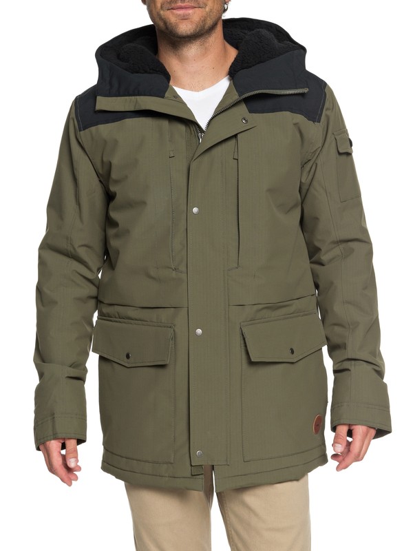 quiksilver, Canyon Waterproof Hooded Jacket, GRAPE LEAF (cre0) 0 Canyon Waterproof Hooded Jacket Brown EQYJK03334 Quiksilver
