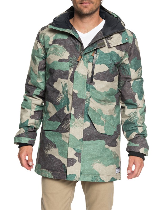 quiksilver, Ice Punch - Parka imperméable, GRAPE LEAF SCRATCH CAMO (cre7) 0 Ice Punch - Parka imperméable Marron EQYJK03336 Quiksilver
